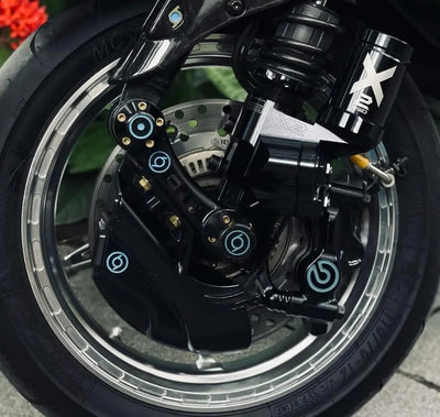Swing Arm Silder Set-S6 CNC 1O1 Factory Black/Black | Vespa ET2/ET4/LX/LXV/S/946/GTS/GTS Super/GTV/GT 60/GT/GT L 50-300cc 2T/4T 1O1 Factory  Falan Parts