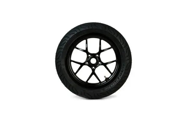 Complete Wheel Set (front+rear incl. mounting kit) BGM PRO SPORT 13-inch Gloss Black | MICHELIN City Grip 2 120+130/70-13 | Vespa GTS, GTS Super, GTV, Sei Giorni, GT 60, GT, GT L 125-300cc BGM  Falan Parts