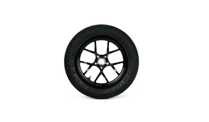 Complete Wheel Set (front+rear incl. mounting kit) BGM PRO SPORT 13-inch Gloss Black | MICHELIN City Grip 2 120+130/70-13 | Vespa GTS, GTS Super, GTV, Sei Giorni, GT 60, GT, GT L 125-300cc BGM  Falan Parts