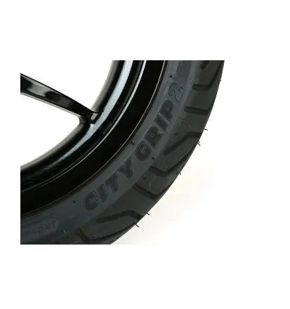 Complete Wheel Set (front+rear incl. mounting kit) BGM PRO SPORT 13-inch Gloss Black | MICHELIN City Grip 2 120+130/70-13 | Vespa GTS, GTS Super, GTV, Sei Giorni, GT 60, GT, GT L 125-300cc BGM  Falan Parts
