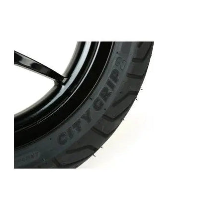 Complete Wheel Set (front+rear incl. mounting kit) BGM PRO SPORT 13-inch Gloss Black | MICHELIN City Grip 2 120+130/70-13 | Vespa GTS, GTS Super, GTV, Sei Giorni, GT 60, GT, GT L 125-300cc BGM  Falan Parts