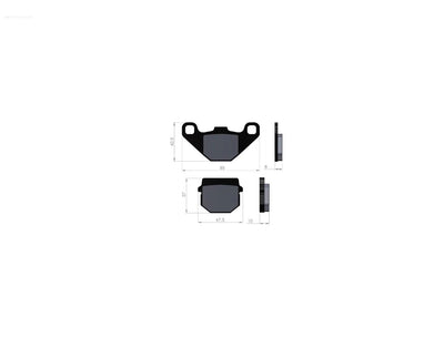 Brake pads BGM 47.4x37/85x42mm | Gilera Runner, Piaggio NRG BGM  Falan Parts