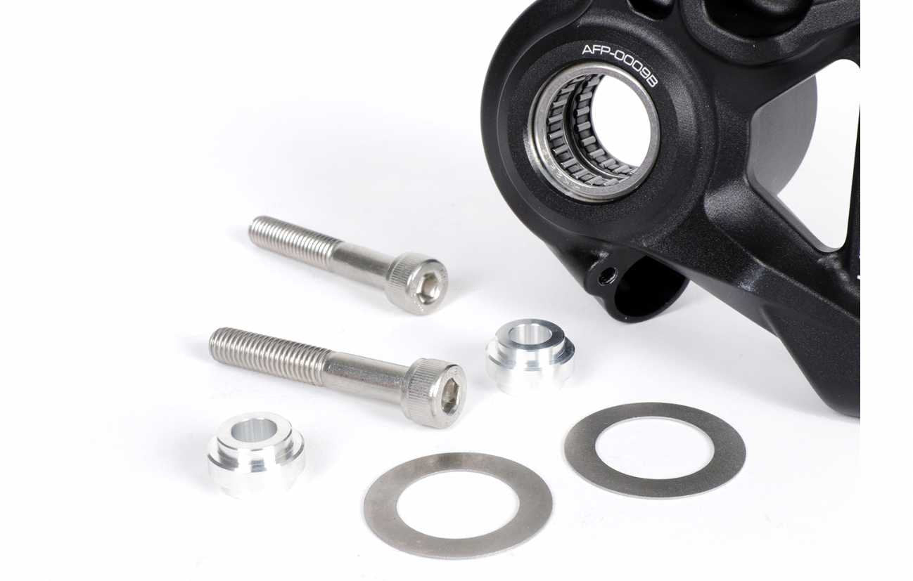 Axle Seating AF Parts CNC Radial Black | Vespa LX/S/ ET2-4/ GT/GT L/ GTS 125-300cc AF Parts  Falan Parts