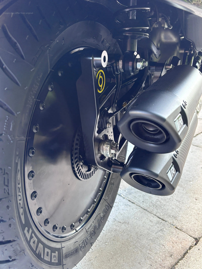 CNC Swing Arm 1O1 Factory Black | Vespa GTS/GTS Super/GTV/GT 60/GT L 125-300cc 1O1 Factory  Falan Parts