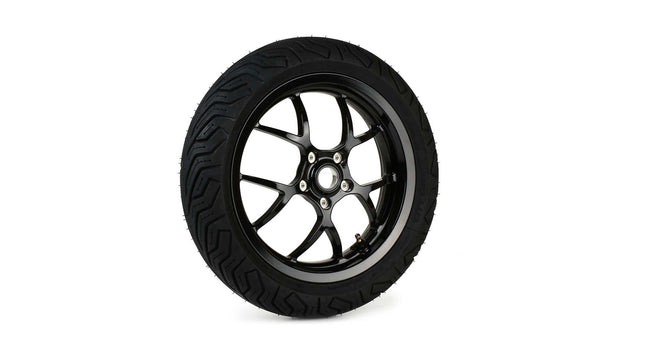 Complete Wheel Set (front+rear incl. mounting kit) BGM PRO SPORT 13-inch Gloss Black | MICHELIN City Grip 2 130+140/60-13 | Vespa GTS, GTS Super, GTV, Sei Giorni, GT 60, GT, GT L 125-300cc BGM  Falan Parts