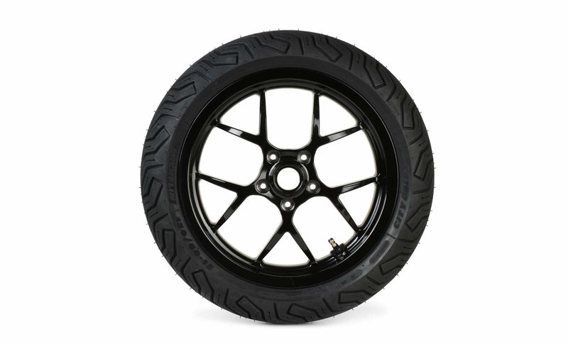 Complete Wheel Set (front+rear incl. mounting kit) BGM PRO SPORT 13-inch Gloss Black | MICHELIN City Grip 2 130+140/60-13 | Vespa GTS, GTS Super, GTV, Sei Giorni, GT 60, GT, GT L 125-300cc BGM  Falan Parts