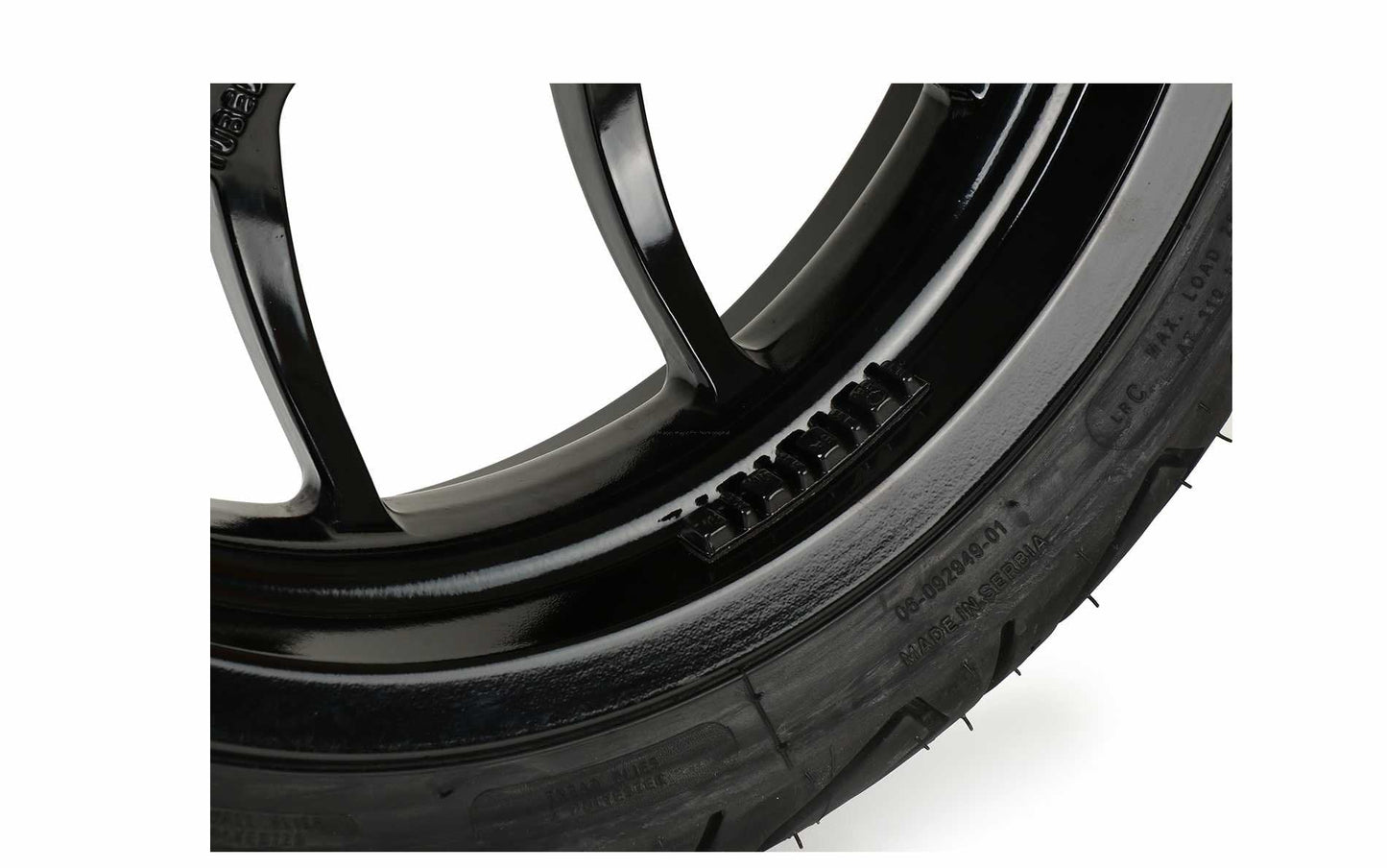 Complete Wheel Set (front+rear incl. mounting kit) BGM PRO SPORT 13-inch Gloss Black | MICHELIN City Grip 2 130+140/60-13 | Vespa GTS, GTS Super, GTV, Sei Giorni, GT 60, GT, GT L 125-300cc BGM  Falan Parts