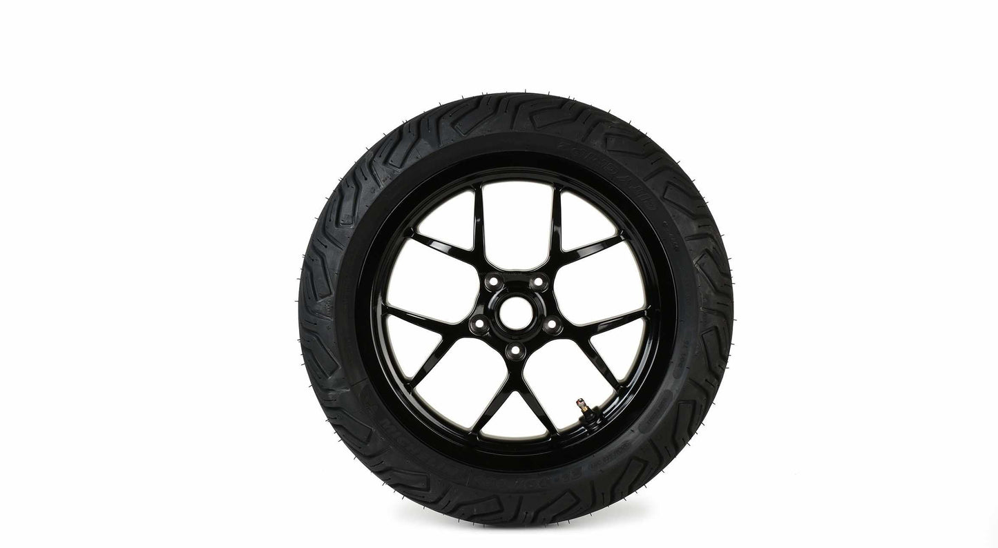 Complete Wheel Set (front+rear incl. mounting kit) BGM PRO SPORT 13-inch Gloss Black | MICHELIN City Grip 2 130+140/60-13 | Vespa GTS, GTS Super, GTV, Sei Giorni, GT 60, GT, GT L 125-300cc BGM  Falan Parts
