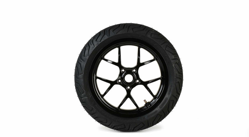Complete Wheel Set (front+rear incl. mounting kit) BGM PRO SPORT 13-inch Gloss Black | MICHELIN City Grip 2 130+140/60-13 | Vespa GTS, GTS Super, GTV, Sei Giorni, GT 60, GT, GT L 125-300cc BGM  Falan Parts