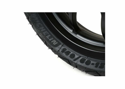 Complete Wheel Set (front+rear incl. mounting kit) BGM PRO SPORT 13-inch Matt Black | MICHELIN City Grip 2 130+140/60-13 | Vespa GTS, GTS Super, GTV, Sei Giorni, GT 60, GT, GT L 125-300cc BGM  Falan Parts