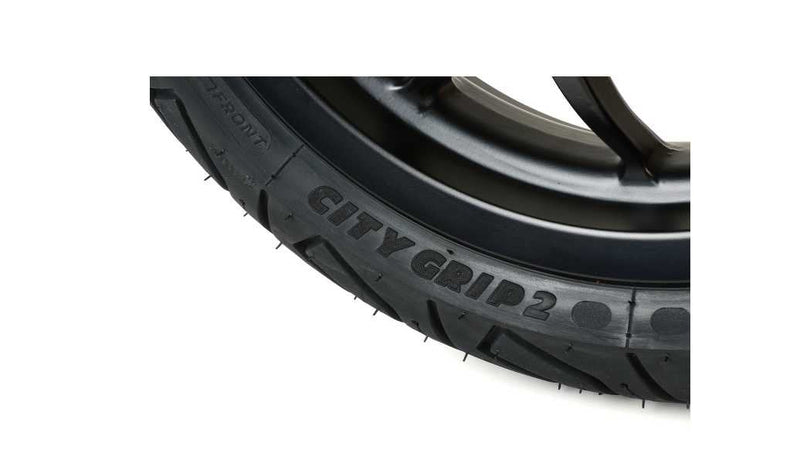 Complete Wheel Set (front+rear incl. mounting kit) BGM PRO SPORT 13-inch Matt Black | MICHELIN City Grip 2 130+140/60-13 | Vespa GTS, GTS Super, GTV, Sei Giorni, GT 60, GT, GT L 125-300cc BGM  Falan Parts