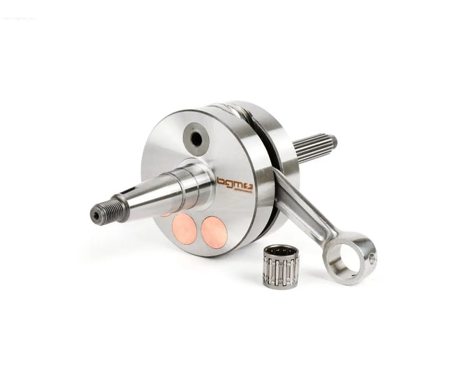 Crankshaft Long Stroke BGM Evolution 2 55mm Stroke 110mm Conrod | Piaggio Maxi 2-stroke, Aprilia SR125, Gilera Runner 125FX, 180FXR, Italjet Dragster 125, 180, Piaggio SKR125, SKR150, TPH125, Skipper125, Skipper150, Hexagon 125EX, 150E BGM  Falan Parts