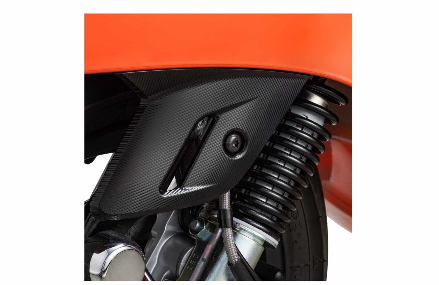 Fork Cover SIP Black Matt CNC | Vespa GTS/GTS Super 125/300cc (`22-) SIP  Falan Parts