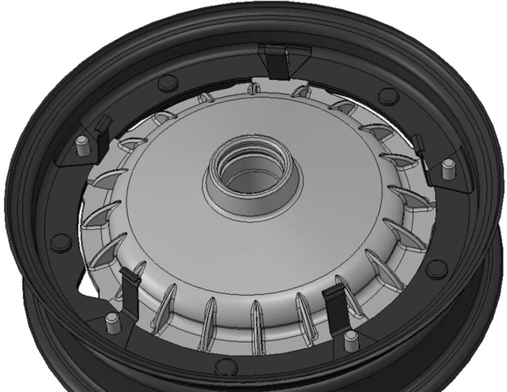 Hub Cap AF Parts AEROWHEEL 10" Rim | Vespa ET2/ET4 50-150cc Piaggio ZIP AF Parts 162.55 Falan Parts