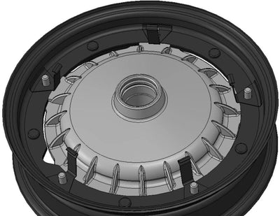 Hub Cap AF Parts AEROWHEEL 10" Rim | Vespa ET2/ET4 50-150cc Piaggio ZIP AF Parts 162.55 Falan Parts