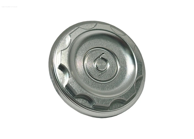 Hub Nut Cover 1O1 Factory Silver | Vespa ET2/ET4/LX/LXV/S/Primavera/Sprint/GTS/GTS Super/GTV/GT 60/GT/GT L 50-300cc 2T/4T 1O1 Factory  Falan Parts