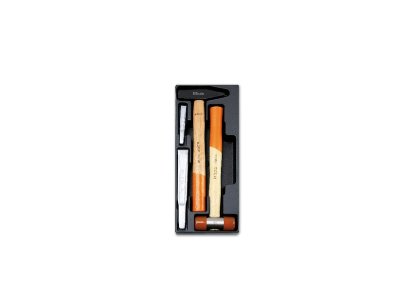BETA Hard Thermoformed Tray with 2 Hammers + 2 Chisels
