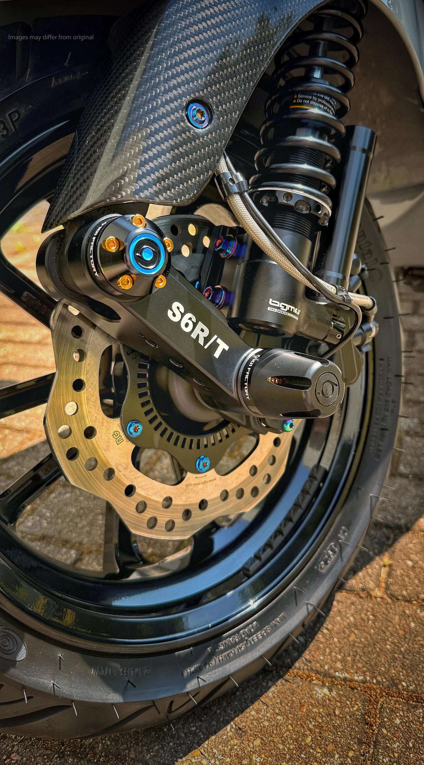 Swing Arm Silder Set-S6 CNC 1O1 Factory Black/Black | Vespa ET2/ET4/LX/LXV/S/946/GTS/GTS Super/GTV/GT 60/GT/GT L 50-300cc 2T/4T 1O1 Factory  Falan Parts