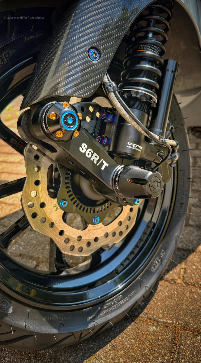 Swing Arm Silder Set-S6 CNC 1O1 Factory Black/Black | Vespa ET2/ET4/LX/LXV/S/946/GTS/GTS Super/GTV/GT 60/GT/GT L 50-300cc 2T/4T 1O1 Factory  Falan Parts