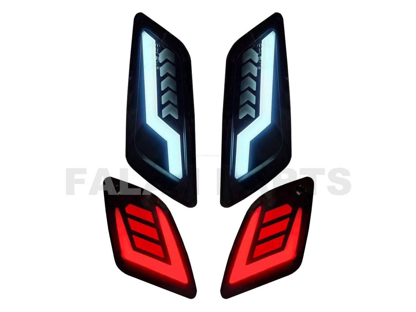 A-Plus Turn Signals Kit Indicator Flow Smoked | Vespa GTS Models 125-300cc A-PLUS 199.85 Falan Parts