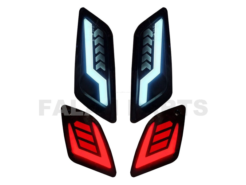 A-Plus Turn Signals Kit Indicator Flow Smoked | Vespa GTS Models 125-300cc A-PLUS 199.85 Falan Parts