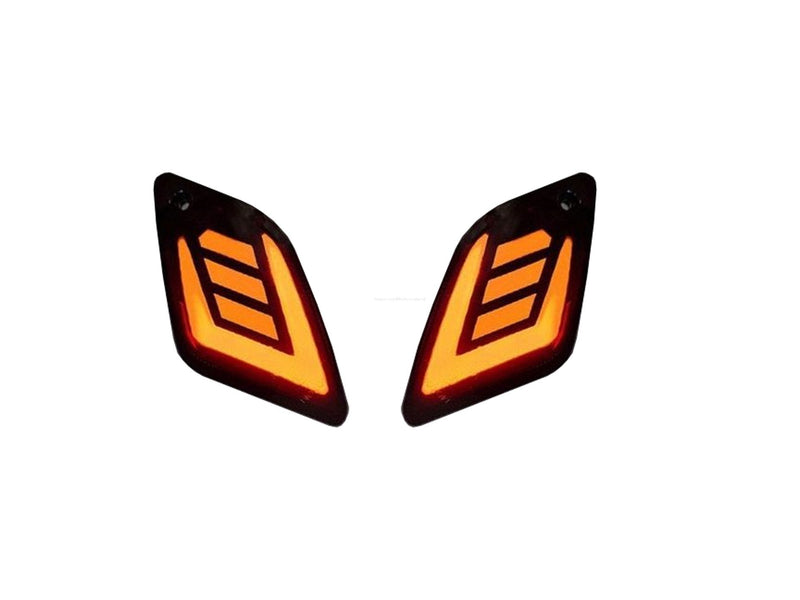 A-Plus Turn Signals Kit Indicator Flow Smoked | Vespa GTS Models 125-300cc A-PLUS 199.85 Falan Parts