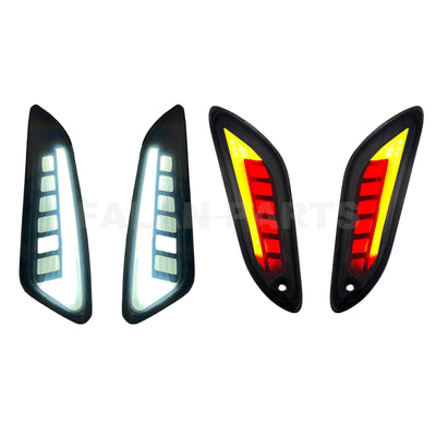 A-Plus flow Turn Signals Kit Indicator Smoked | Vespa Sprint/Primavera 50/150cc A-PLUS 179.95 Falan Parts