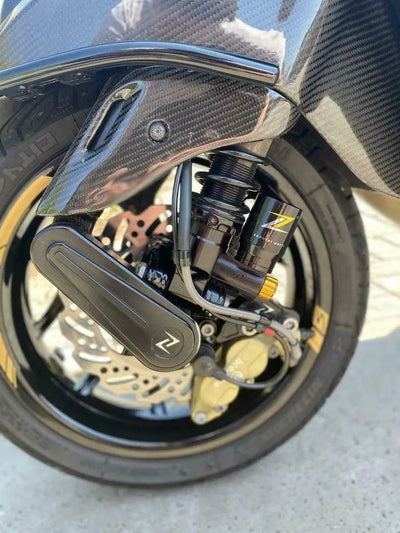 Carbon Fiber Shock Absorber Cover | Vespa sprint/Primavera 50-150 Falan Parts 59.96 Falan Parts