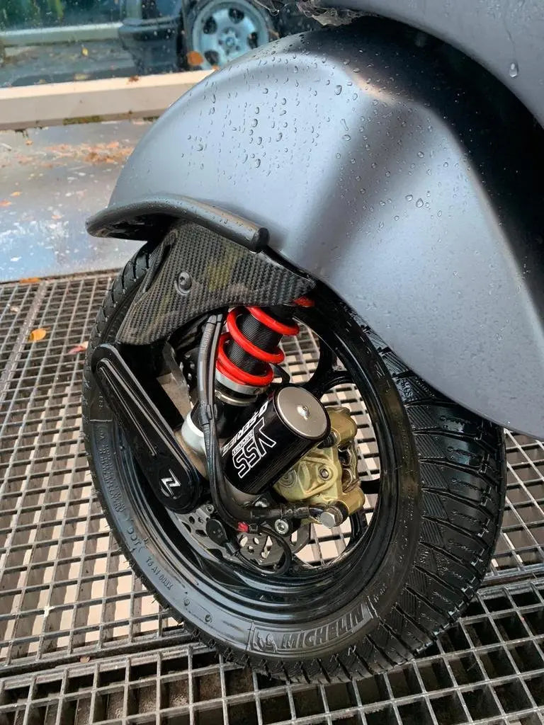 Carbon Fiber Shock Absorber Cover | Vespa sprint/Primavera 50-150 Falan Parts 59.96 Falan Parts