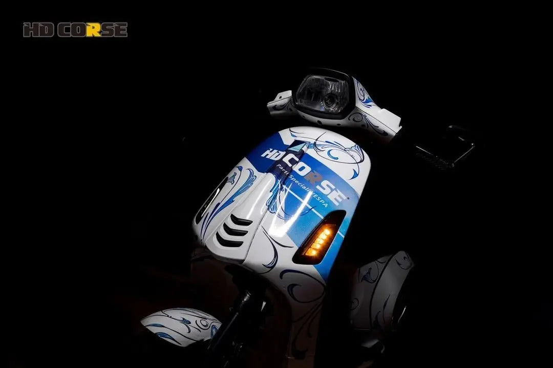 HD Corse Indicator Kit Smoked | Vespa Sprint/Primavera 50-150cc HD CORSE 319.95 Falan Parts